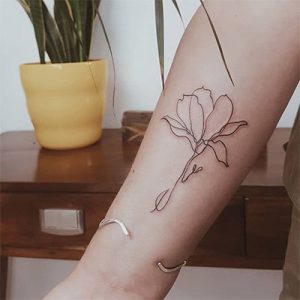 Va.hi.ne Tattoo Continuous line - Minimal Ink
